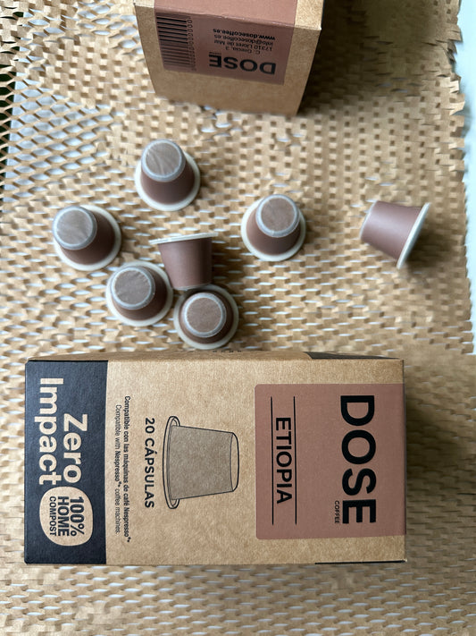 Cápsulas de Café Etiopía – DOSE Coffee (20 uds)